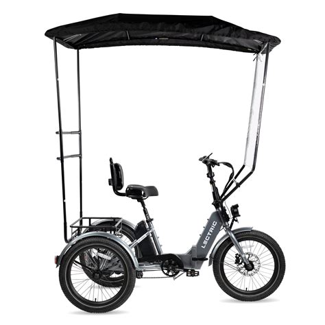 rain enclosure for electric trike|lectric ebike trike canopy.